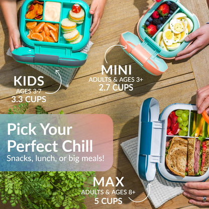 Bentgo® Chill Mini Lunch Box (2-Pack) - Seaside Papaya | Pick Your Perfect Chill - Snacks, Lunch Or Big Meals!