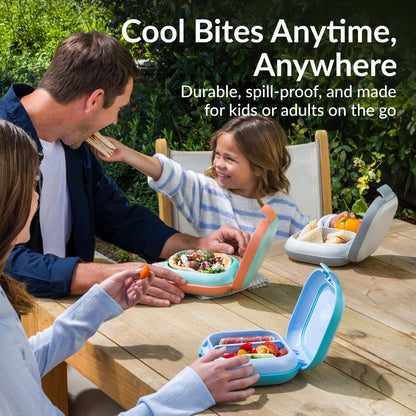 Bentgo® Chill Mini Lunch Box - Tide Blues | Cool Bites Anytime, Anywhere - Durable, Spill-Proof, And Made For Kids Or Adults On The Go