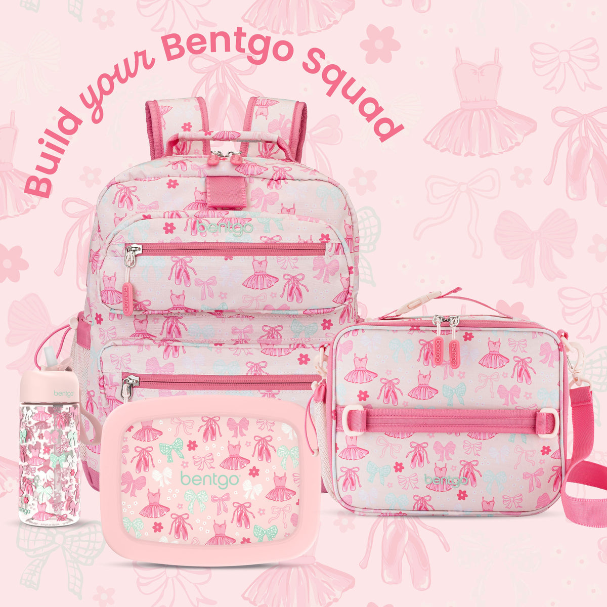 Bentgo Kids Prints Lunch Box - Ballet and Bows | Build Your Bentgo Squad
