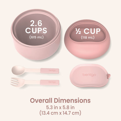 Bentgo® Bowl - Blush | Dimensions & What’s In The Box
