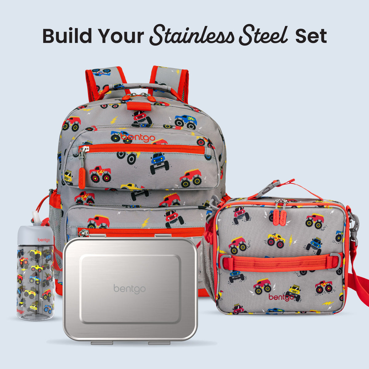 Bentgo Kids Stainless Steel Lunch Box - Silver | Build Your Stainless Steel Set